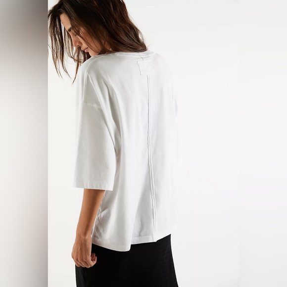Free People We The Free Perfect Oversized Tee in White - Picture 4 of 7